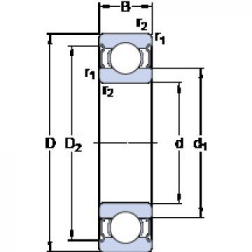 Rodamiento 628/5-2Z SKF