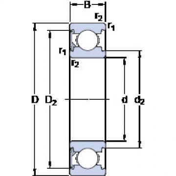 Rodamiento 6303-RSH SKF