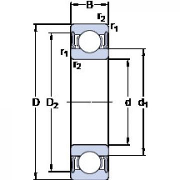 Rodamiento 61912-2RS1 SKF