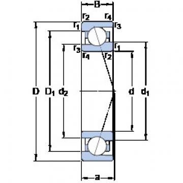 Rodamiento 71907 CE/HCP4A SKF