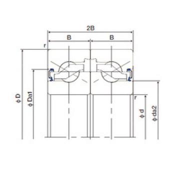 Rodamiento 25TAB06DF-2LR NACHI