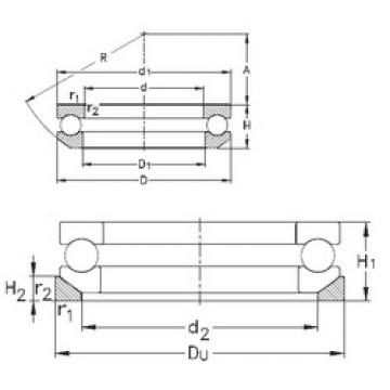 Rodamiento 53212+U212 NKE