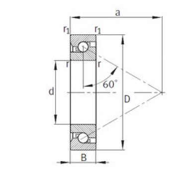 Rodamiento BSB045075-T FAG