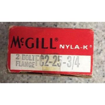 McGill NYLA-K Mounted Ball Bearings FC2-25 3/4&#039; Flange Mounted Bearing Convey