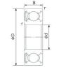 Rodamiento 6208NSE NACHI