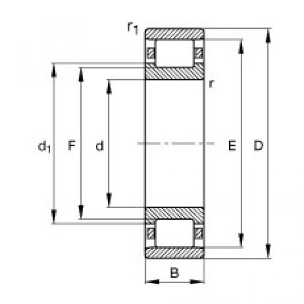 Rodamiento N212-E-TVP2 FAG #1 image