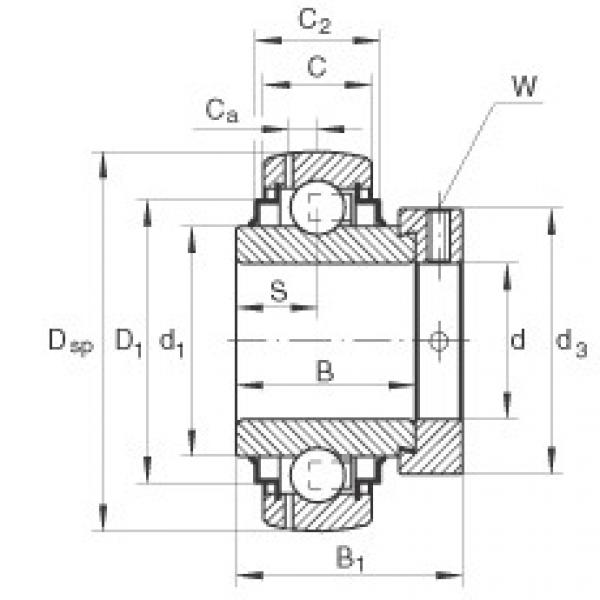 Rodamiento GNE35-KRR-B INA #1 image