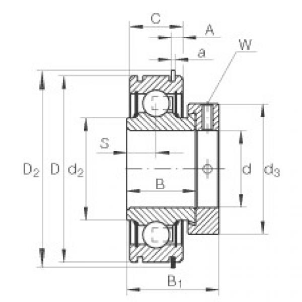 Rodamiento RAE20-NPP-NR INA #1 image