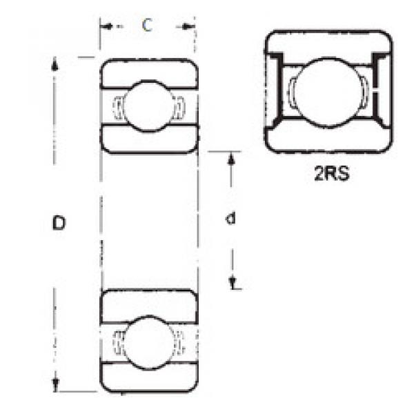 Rodamiento 62201-2RS FBJ #1 image