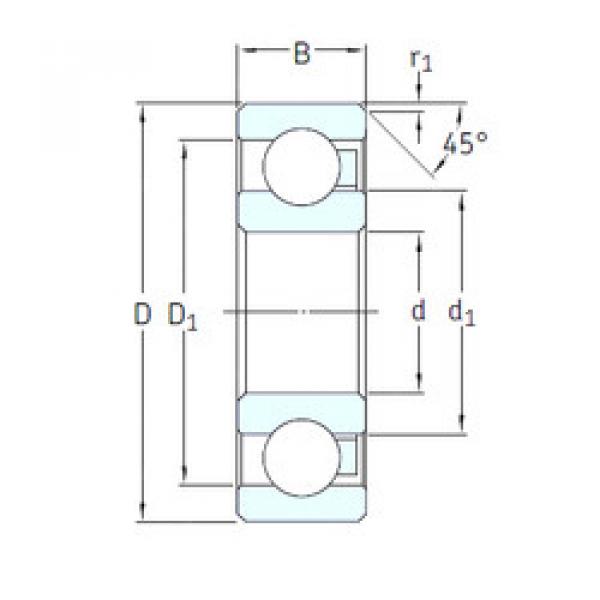 Rodamiento 6206/HR22Q2 SKF #1 image