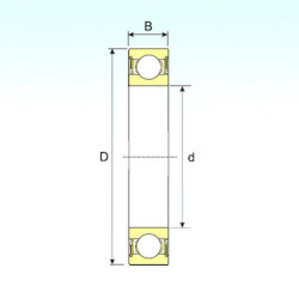 Rodamiento 6208-2RS ISB #1 image