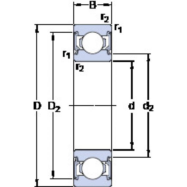 Rodamiento 6204-2RSL SKF #1 image