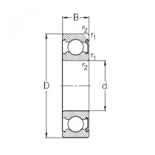 Rodamiento 6309-Z NKE #1 image