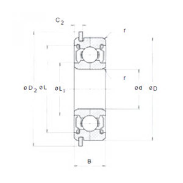 Rodamiento 626ZZNR NMB #1 image