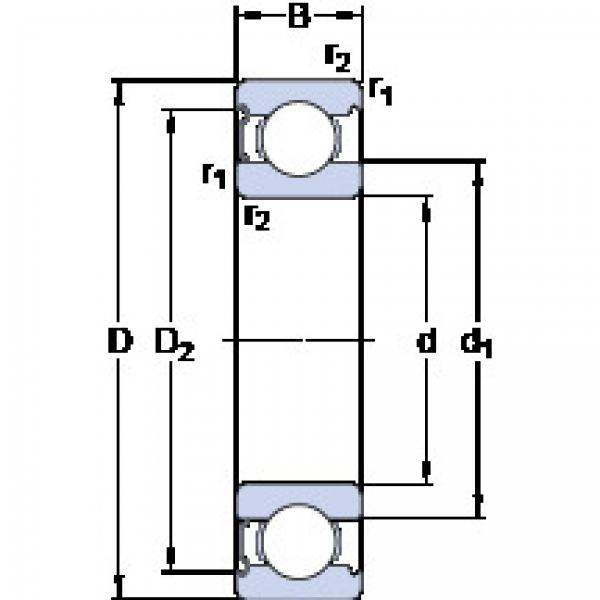 Rodamiento 6219-Z SKF #1 image