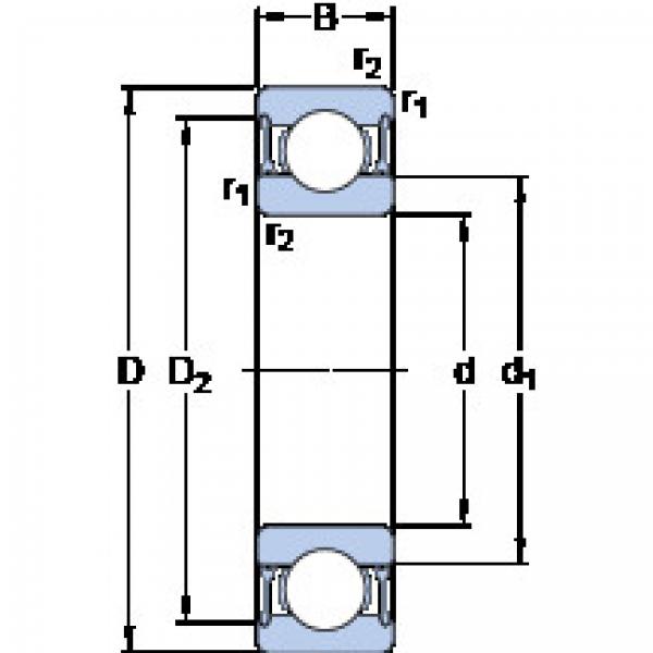 Rodamiento 61911-2RZ SKF #1 image