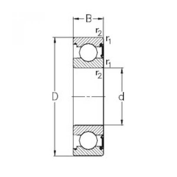 Rodamiento 627-RSR NKE #1 image