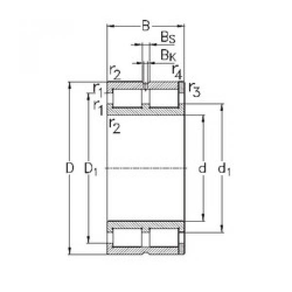 Rodamiento NNC4916-V NKE #1 image