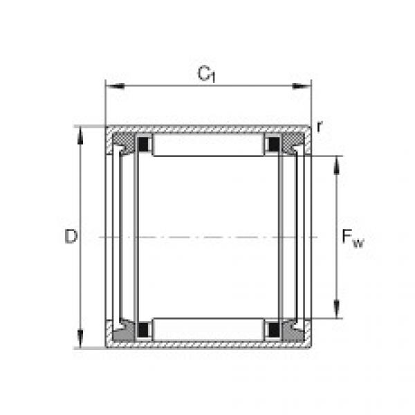 Rodamiento HK1216-2RS INA #1 image