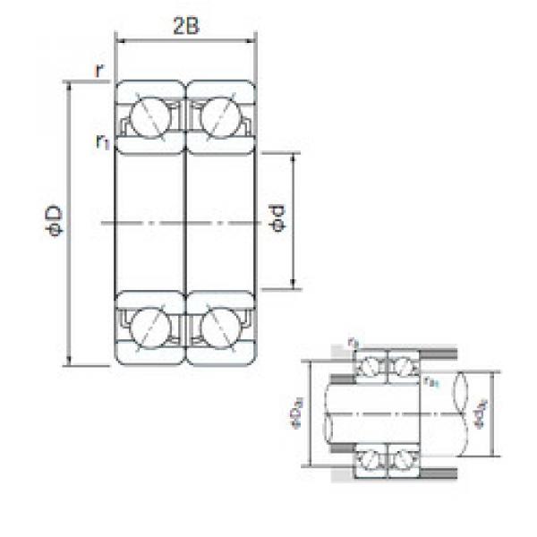 Rodamiento 7006CDF NACHI #1 image