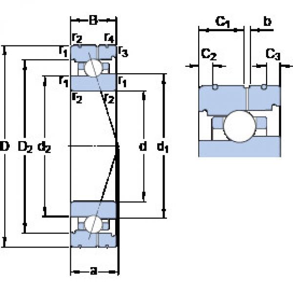 Rodamiento 71916 CB/HCP4AL SKF #1 image