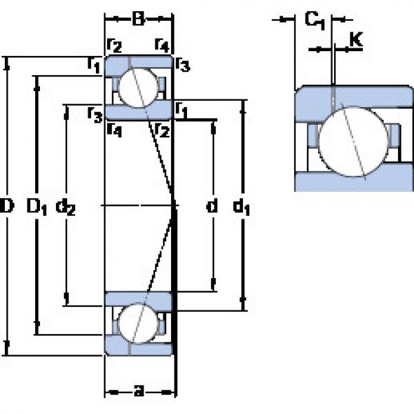 Rodamiento 71920 ACE/HCP4AH1 SKF #1 image