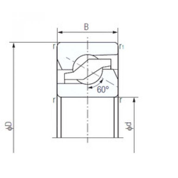 Rodamiento 40TAB07 NACHI #1 image