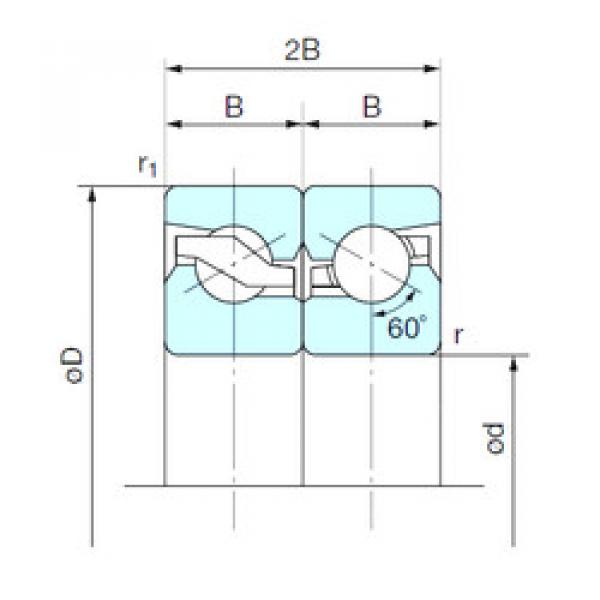 Rodamiento 40TAB07DB NACHI #1 image