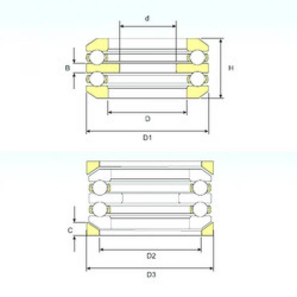 Rodamiento 54316 U 316 ISB #1 image