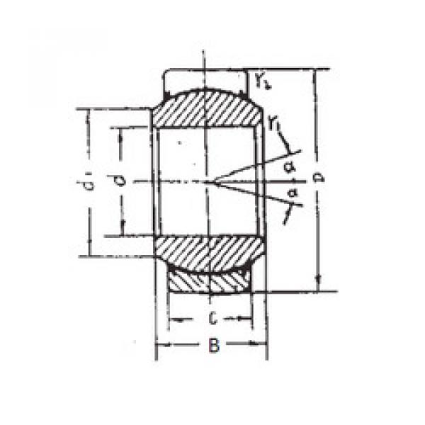 Rodamiento GEEM40ES-2RS FBJ #1 image