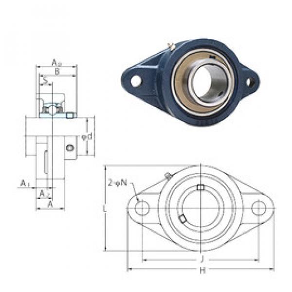 Rodamiento UCFL206E FYH #1 image