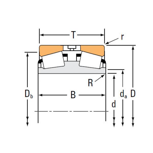 Bearing HM252347D HM252315 #2 image